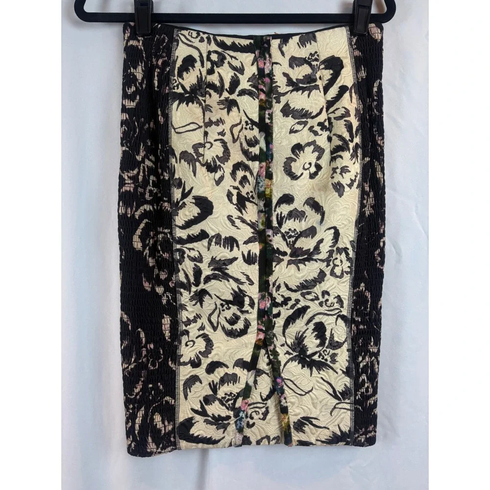 Beguile Byron Lars Anthropology Paillette Pencil Skirt Size 2 - Picture 5 of 7